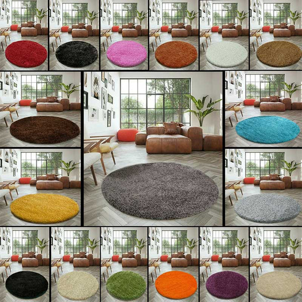 Round Rugs Collection | Living Room Circle Rugs | 120cm Round - Abaseen