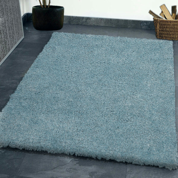 Abaseen Sky Blue Rugs Extra Large Duck Egg Rugs
