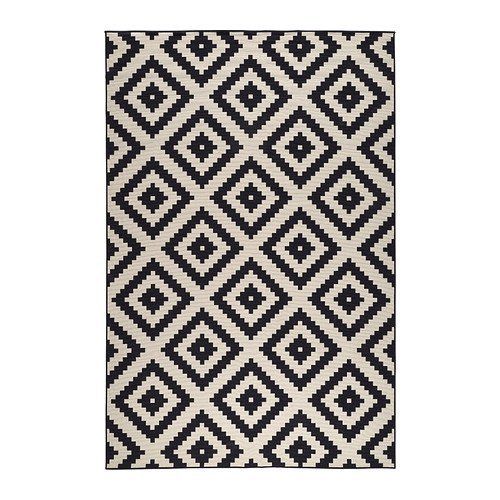 Abaseen ® LAPPLJUNG RUTA - Large Rugs, Black And White Rugs