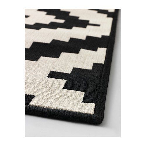 Abaseen ® LAPPLJUNG RUTA - Large Rugs, Black And White Rugs