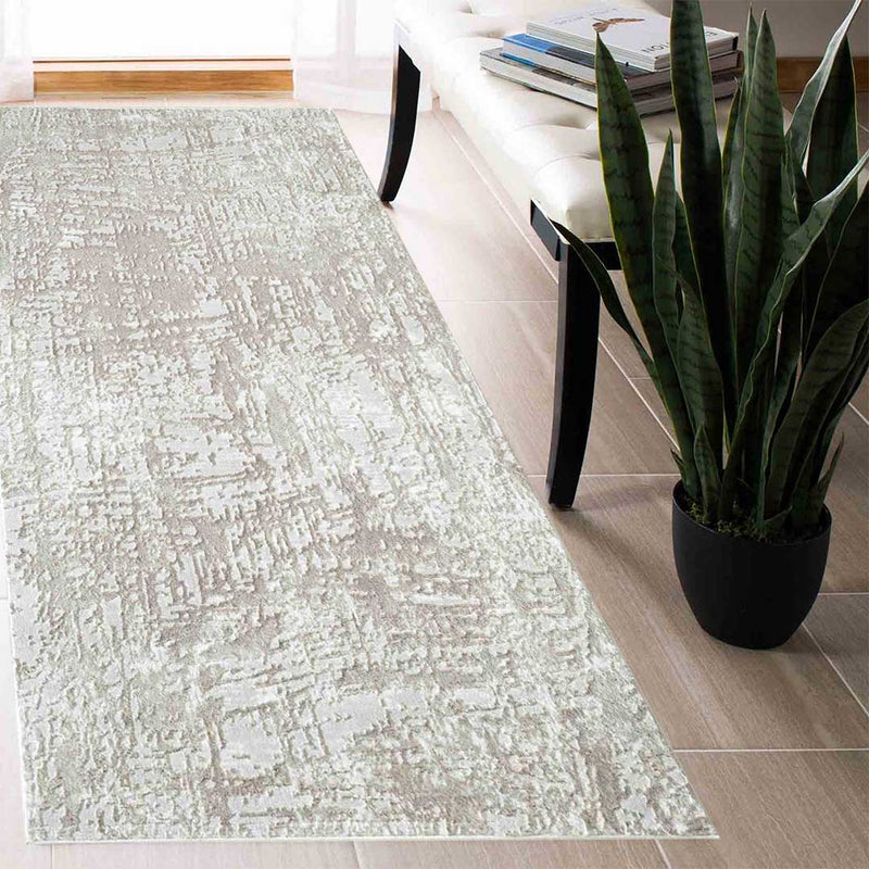 Abaseen Serenity Rugs Hallway Runners - Large Gold 