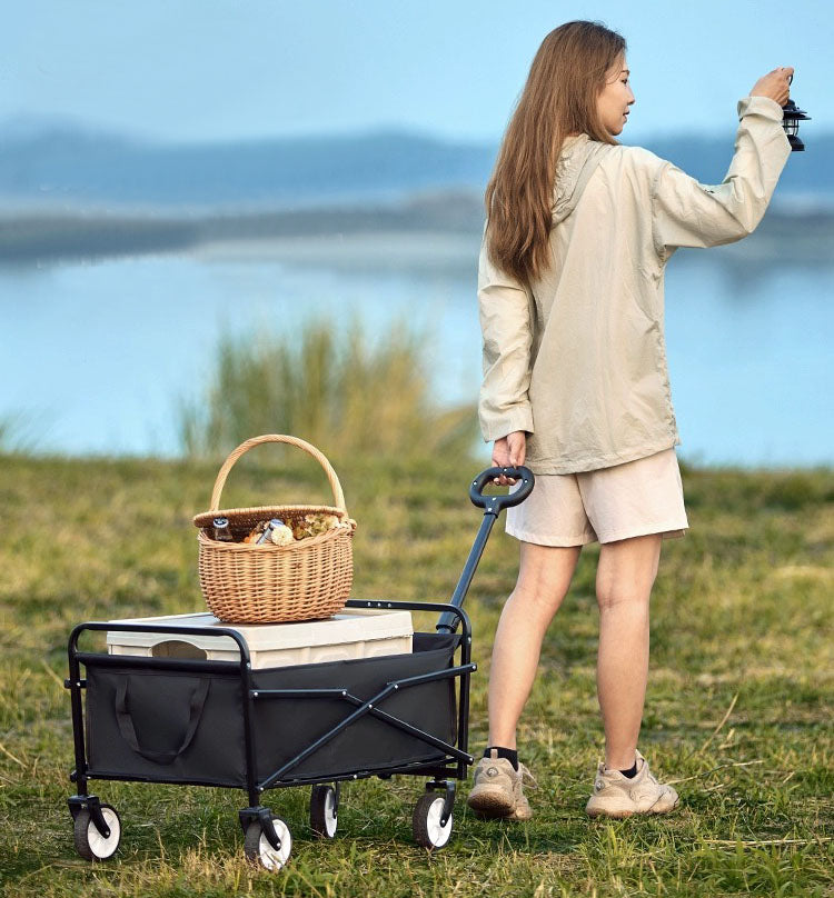 Foldable Garden Trolley Heavy Duty Outdoor Garden Utility Wagon