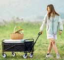 Foldable Garden Trolley Heavy Duty Outdoor Garden Utility Wagon