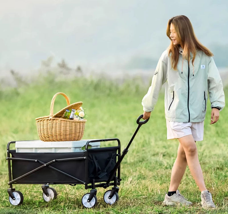 Foldable Garden Trolley Heavy Duty Outdoor Garden Utility Wagon