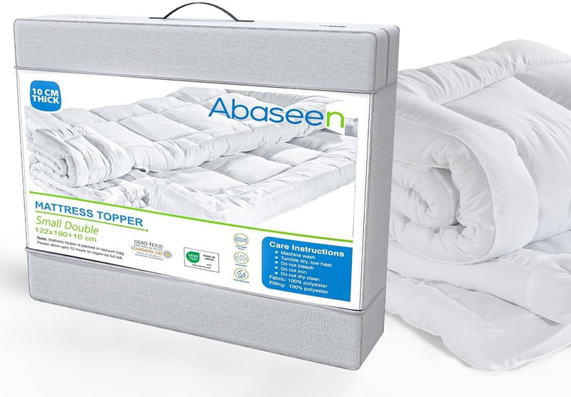 Extra Thick Mattress Toppers King Size By Abaseen Best Mattress Topper for Back Pain UK