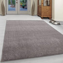 Abaseen ATA Plain Shaggy Rugs - Modern Living Room Rugs