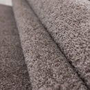 Abaseen ATA Plain Shaggy Rugs - Modern Living Room Rugs