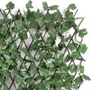 Artificial Maple Leaf Willow Trellis Screening Privacy Hedge Roll Ivy Expanding Garden Fence