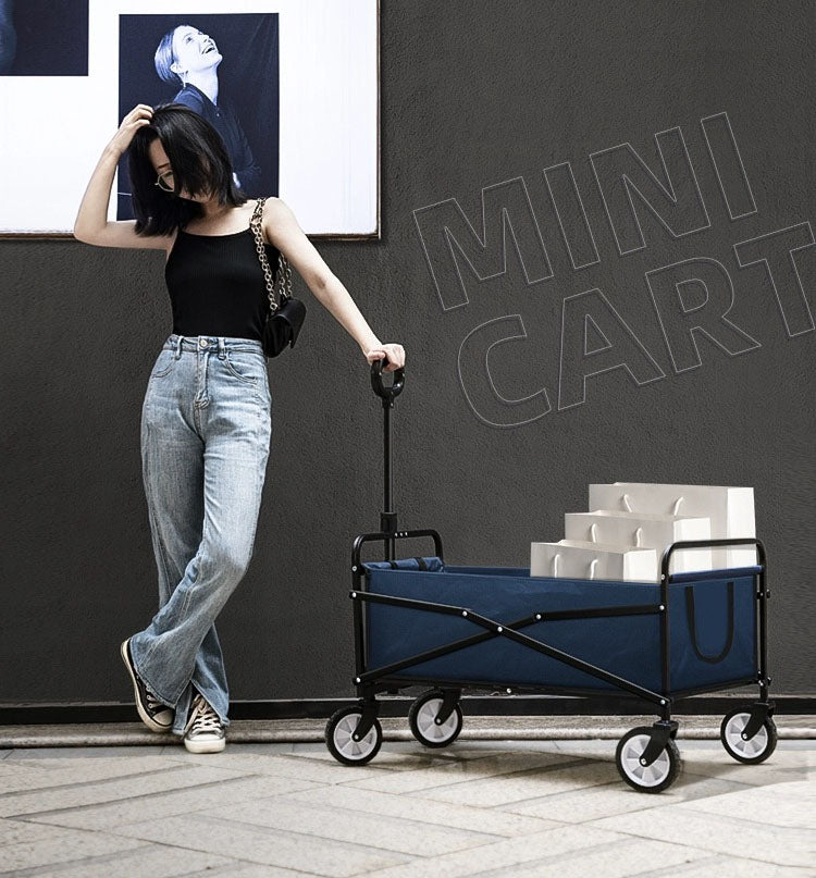 Foldable Garden Trolley Heavy Duty Outdoor Garden Utility Wagon