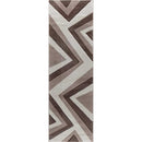 Abaseen Valencia Zig Zag Hallway Runners Beige Long