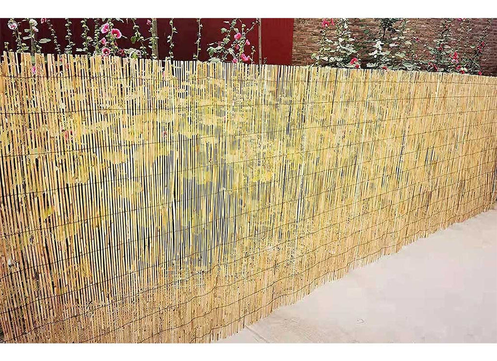 Split Reed Screening Natural Split Reed Fence Screening | Wind Screen - Sun Protection