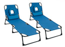 Abaseen Foldable Sun Lounger Chair with Padded Face Hole