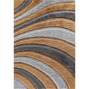 California Wave Stylish Hallway Runners - Abaseen Gold Plain