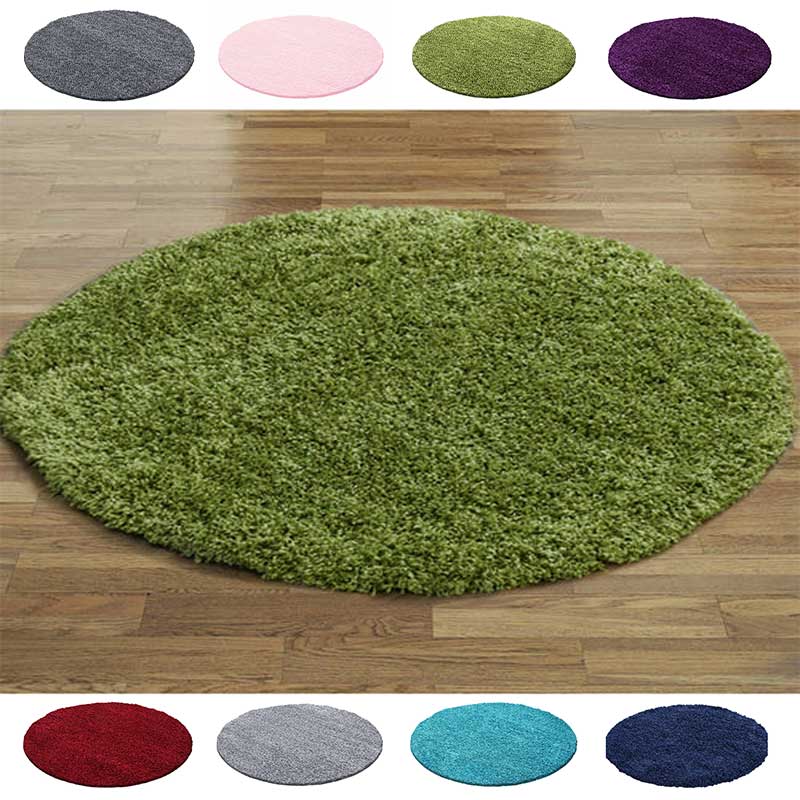 Round Collection Living Room Circle Rugs ( 120cm Round )