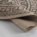 Abaseen Harper Greek Circle Rugs- 120cm Indoor / Outdoor
