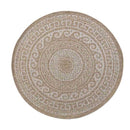 Abaseen Harper Greek Circle Rugs- 120cm Indoor / Outdoor