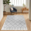 Abaseen Marrakesh Runner Black and White Long Rugs
