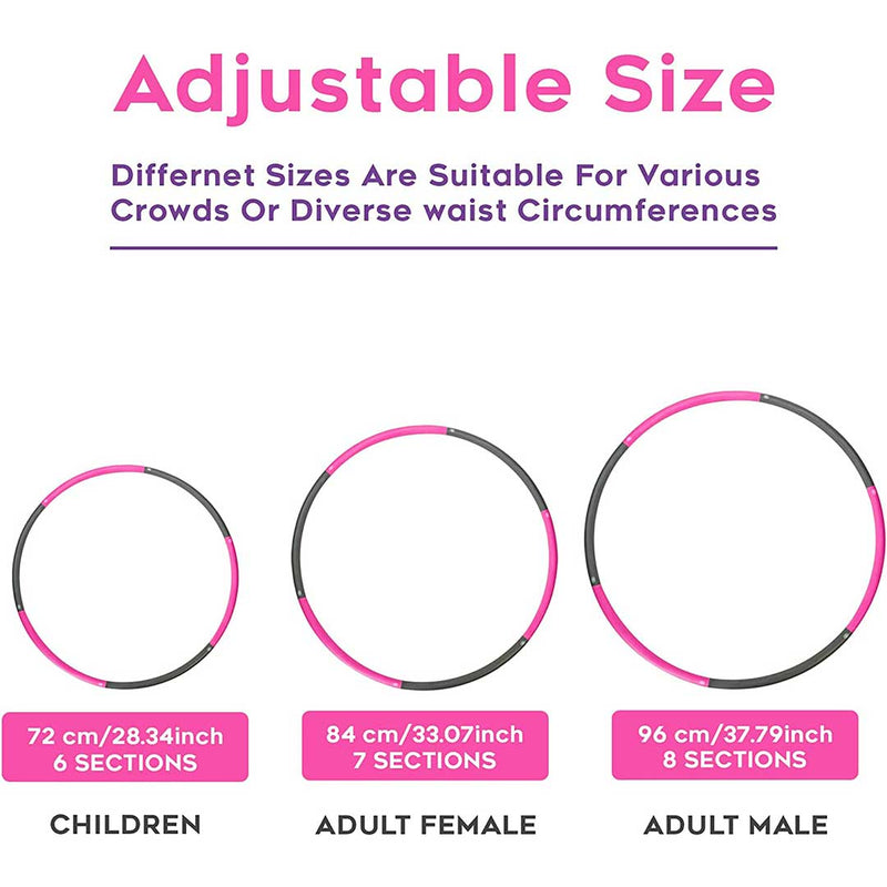 Abaseen Ajustable Hula Hoops style  sizes