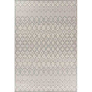 Abaseen Sky Check Grey - Indoor / Outdoor Runner Rugs Portrait Silver 