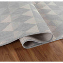 Abaseen Sky Triangle Grey Rugs - Indoor / Outdoor