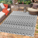 Abaseen Sky Check Grey - Indoor / Outdoor Rugs