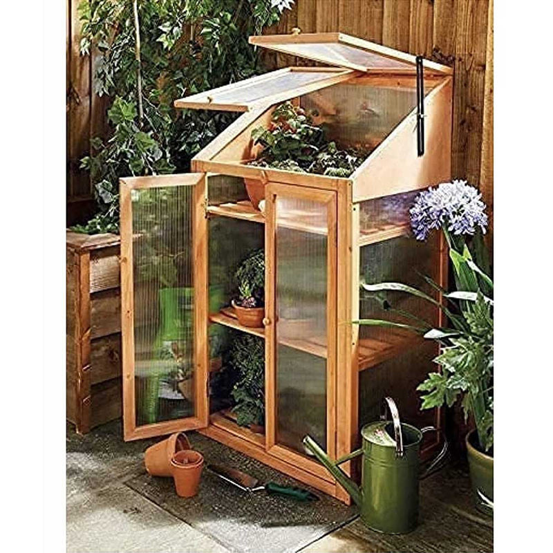 Wooden Garden Greenhouse Mini