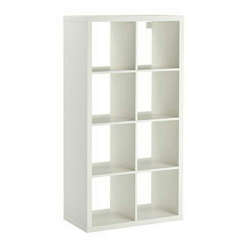 white book shelf 