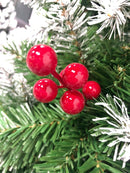 Pre Decorated Christmas Tree With Red Berries