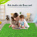 Eva Play Grass Effect Foam Mats - Green Puzzle Matting Abaseen 60x60cm
