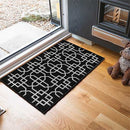 Black Door Mat Indoor - Washable Nonslip Abaseen ( 5mm )