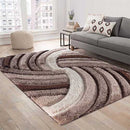 Abaseen California Silver and Grey Rugs Abaseen California Swirl Rugs