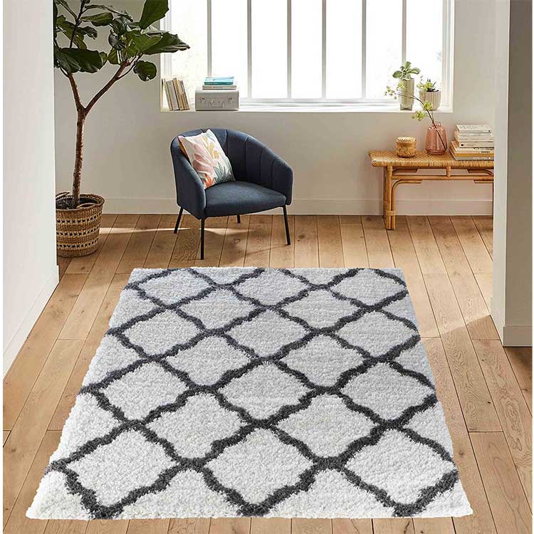 Abaseen Stylish Marrakesh Cream and Grey Rugs for Living Room 4