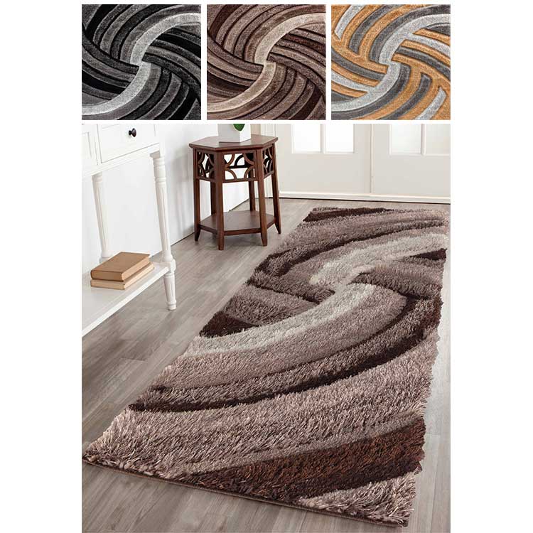 Abaseen California Silver and Grey Rugs Machine Washable Rugs UK Abaseen California Swirl Rugs
