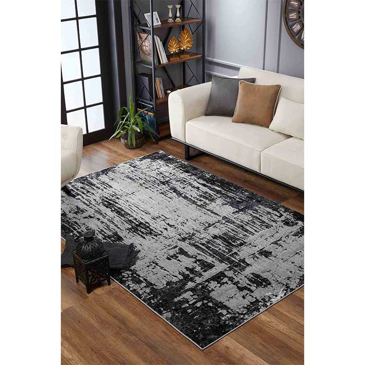 Abaseen Serenity Black Extra Large Rugs For Bedroom 51451