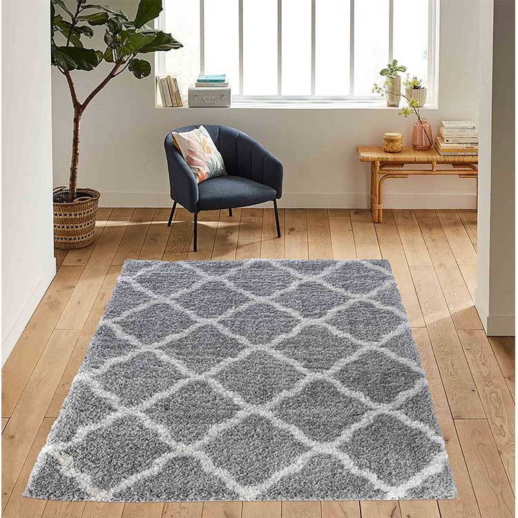 Abaseen Stylish Marrakesh Cream and Grey Rugs for Living Room 15