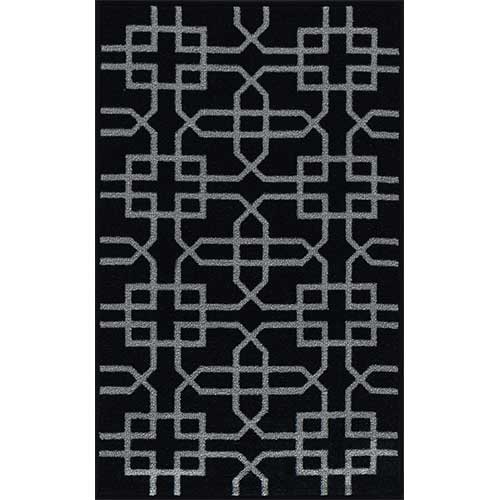 Black Door Mat Indoor - Washable Nonslip Abaseen ( 5mm )