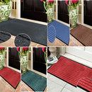 Colorful Ribbed Door Mats Dirt Trapper Mat Washable Door Mat Indoor (All Sizes)