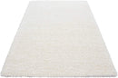 Abaseen Shaggy Rug Pure White Rugs Large Living Room Rugs