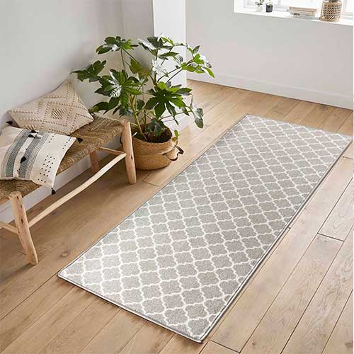 Indoor grey runner rug | Abaseen Nonslip Washable Runner Mats