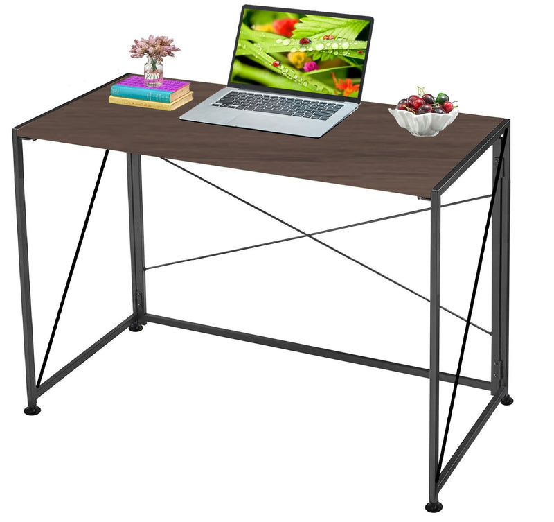 Abaseen Corner Table For Computer, No Assembly Required Foldable & Portable