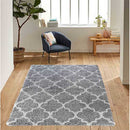 Marrakesh Large Washable Grey Trellis Hallway Runner Rugs Abaseen