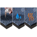 Abaseen Outdoor Door Mats-Heavy Duty Rubber Backed Washable Dirt Trappers (ALL SIZES)