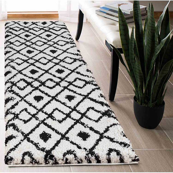 Abaseen Marrakesh Shaggy Modern Rugs UK .01