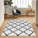 Abaseen Stylish Marrakesh Cream and Grey Rugs for Living Room