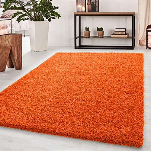 Abaseen Orange Rugs Washable Large Rugs For Bedrooms