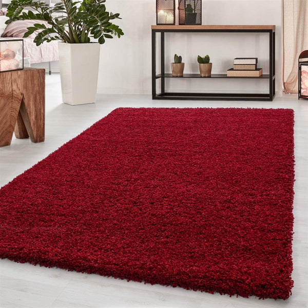 Abaseen Red Shaggy Rugs