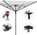 Washing Line Prop With Metal Cloth Dryer Stand Rotary