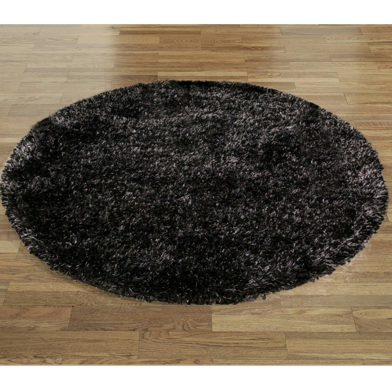 Abaseen Anthracite Black Rugs For Living Room Large Round Rugs