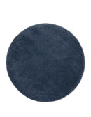 Abaseen Round Rugs In Dark Blue Rugs For Living Room