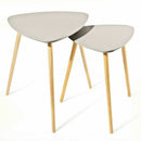 Triangle Shape White Coffee Table